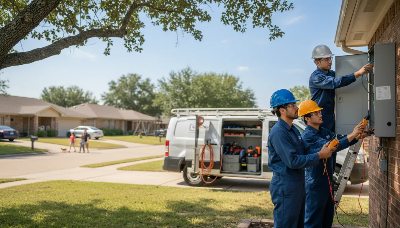 Certified electrician providing emergency electrical services in Malvern, AR